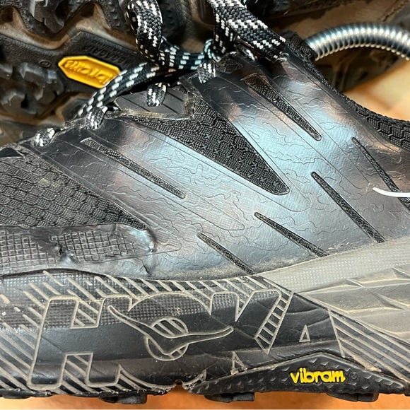 Hoka One One Speedgoat 3 GoreTex Skyshell Waterproof Black Womens Shoes Size 8.5 - Picture 6 of 16